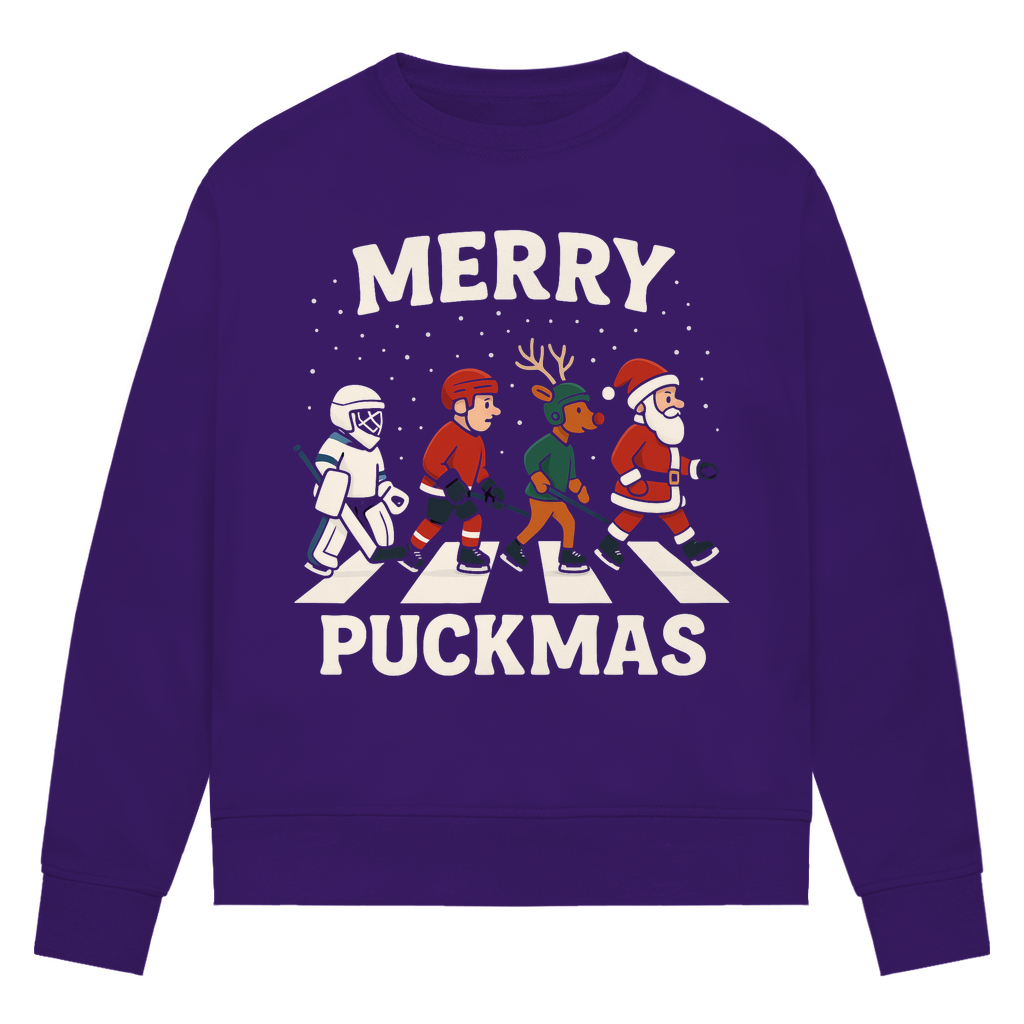 Ladies Sweatshirt MERRY PUCKMAS WALK