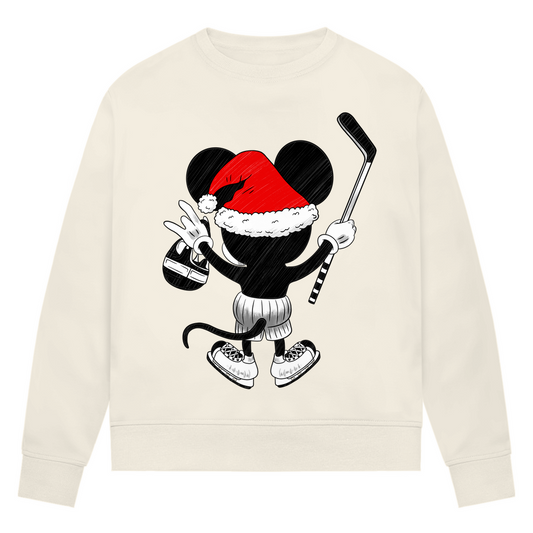 Ladies Sweatshirt HOCKEY-SANTA-MOUSE