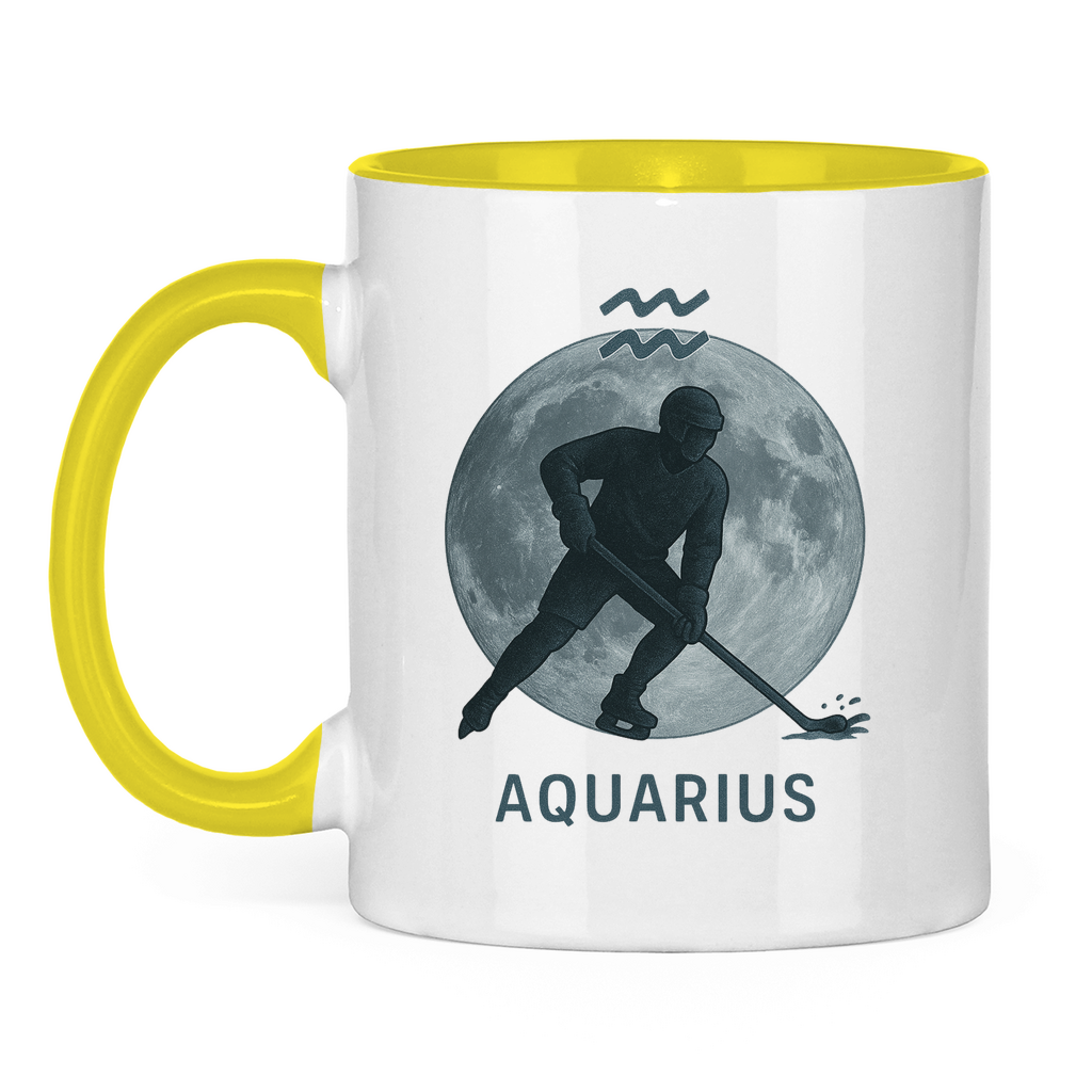 Tasse zweifarbig STERNZEICHEN AQUARIUS / WASSERMANN