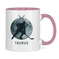Tasse zweifarbig STERNZEICHEN TAURUS / STIER