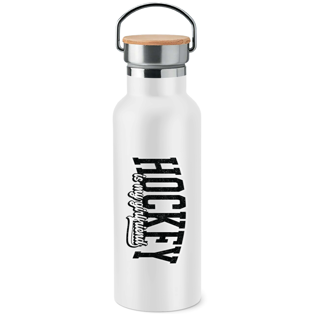 Edelstahl-Trinkflasche HOCKEY IS MY GIRLFRIEND