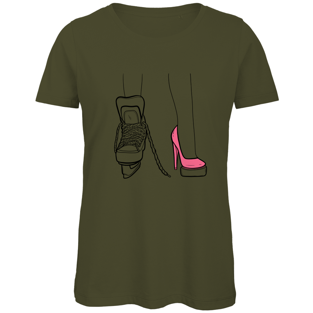 Ladies T-Shirt SKATES & HEELS