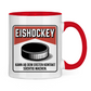 Tasse zweifarbig  EISHOCKEY ZIGARETTENSCHACHTEL