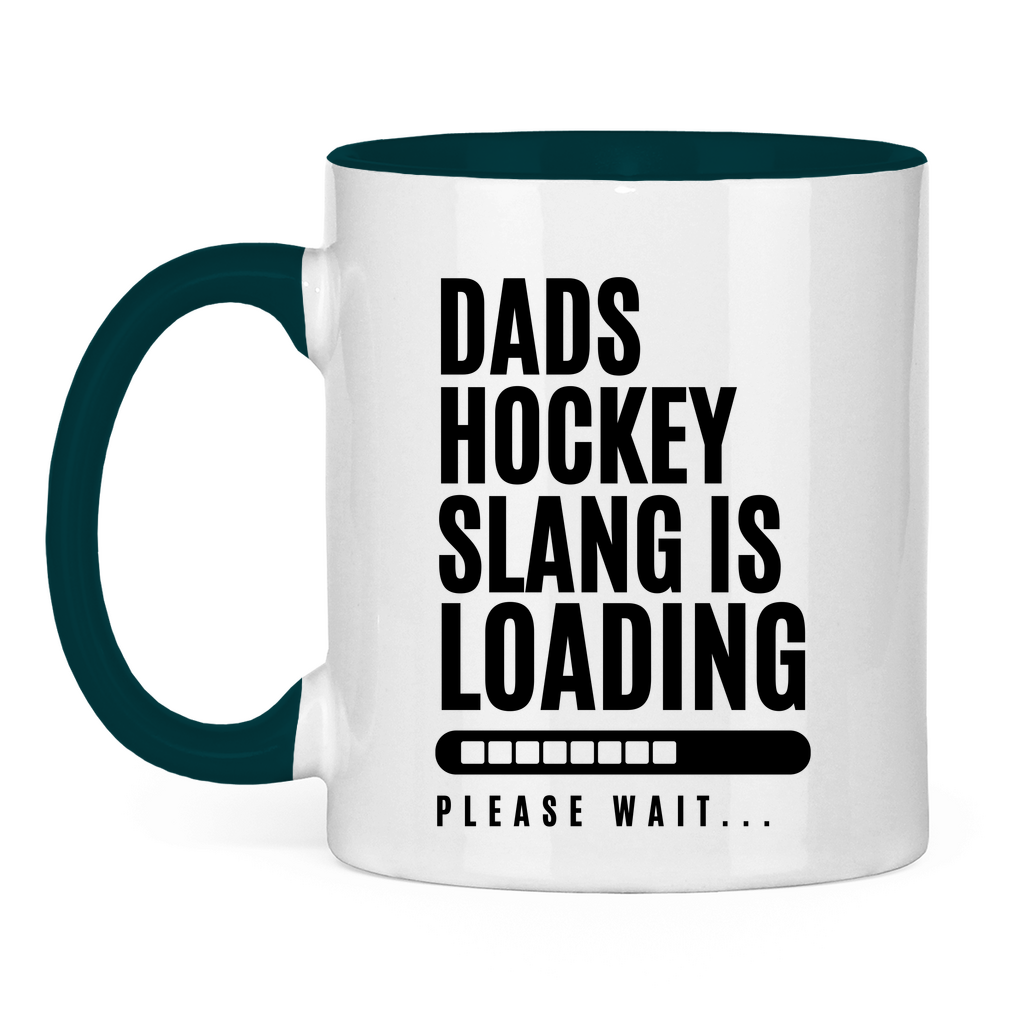 Tasse zweifarbig HOCKEYDADS SLOGAN