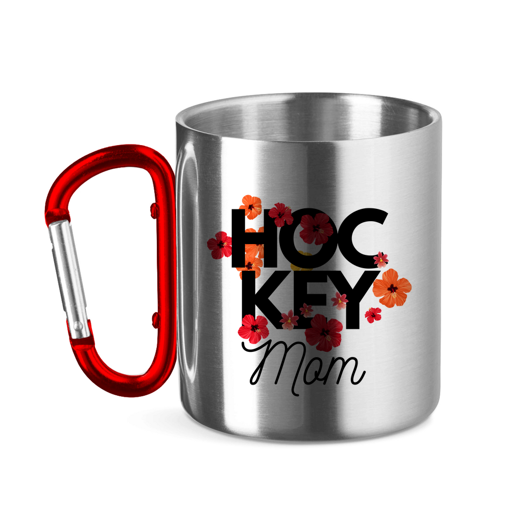 Edelstahltasse HOCKEY MOM FLOWERS