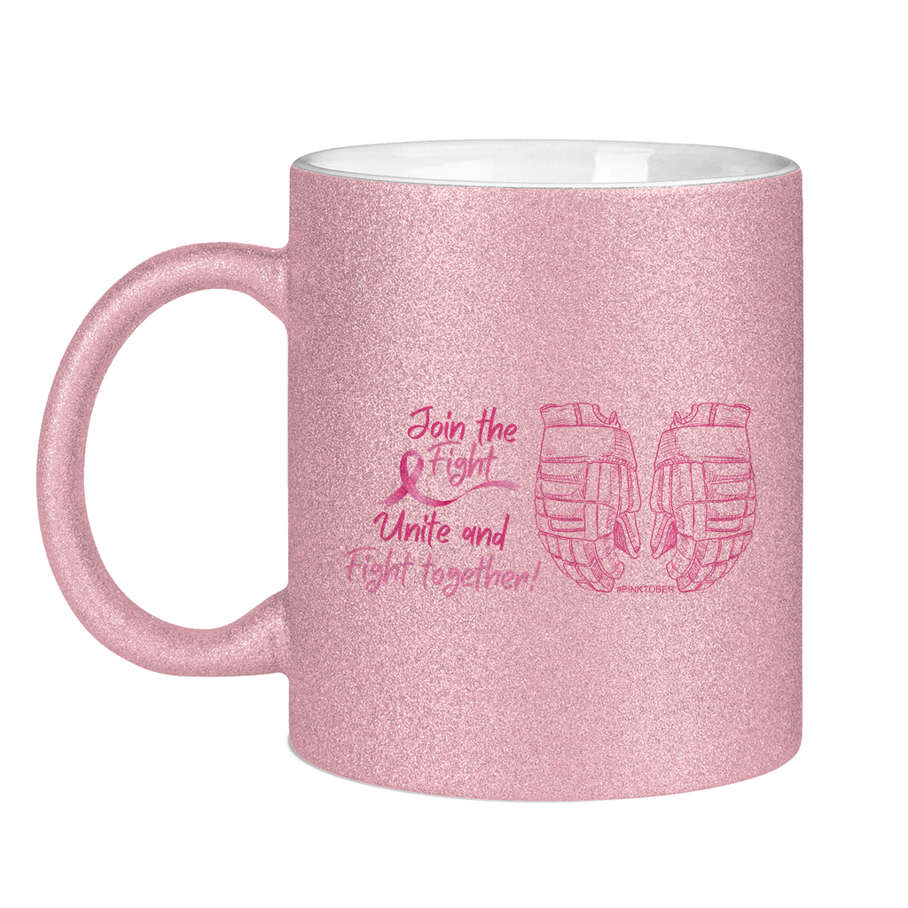 Glitzertasse PINKTOBER FIGHT