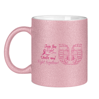Glitzertasse PINKTOBER FIGHT