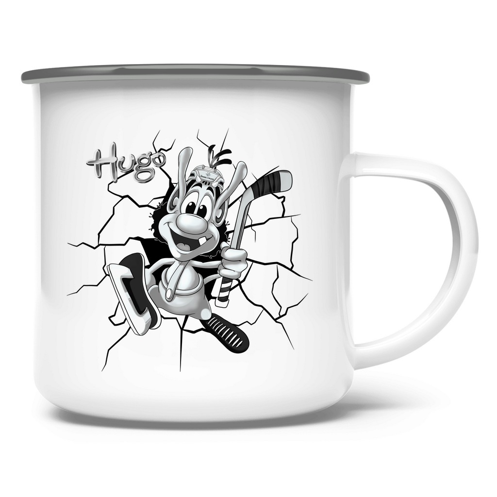 Emaille Tasse HUGO