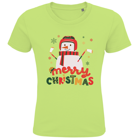 Kids T-Shirt HOCKEY SNOWMAN