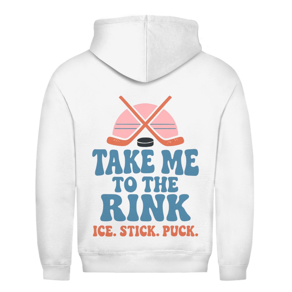 Unisex Hoodie TAKE ME TO THE RINK (back)