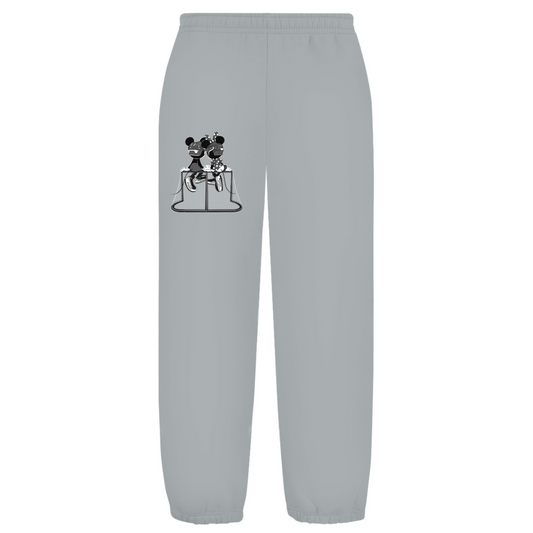 Oversize Sweatpants MOUSE COUPLE BW