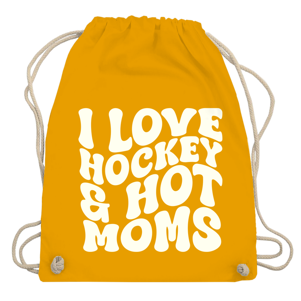 Turnbeutel I LOVE HOCKEY & HOT MOMS