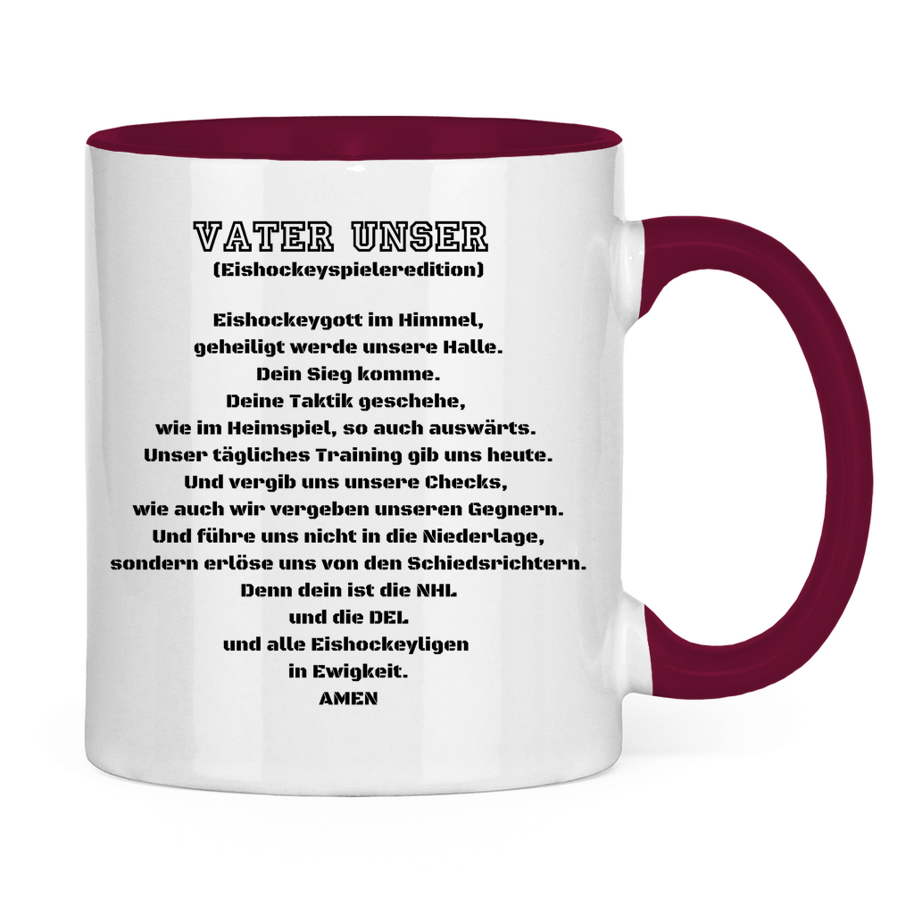 Tasse zweifarbig VATER UNSER SPIELER