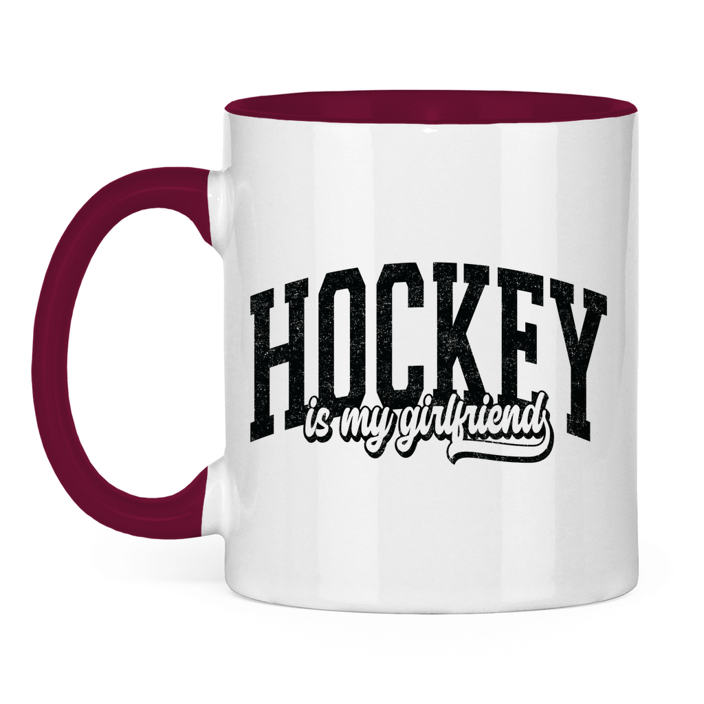 Tasse zweifarbig HOCKEY IS MY GIRLFRIEND