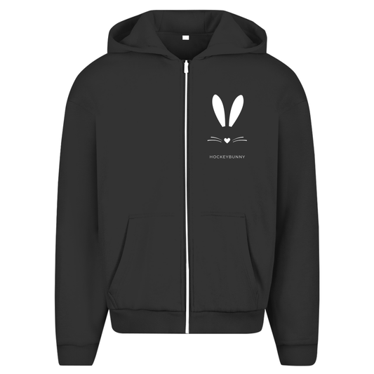 Oversize Zipper HOCKEYBUNNY (front&back)