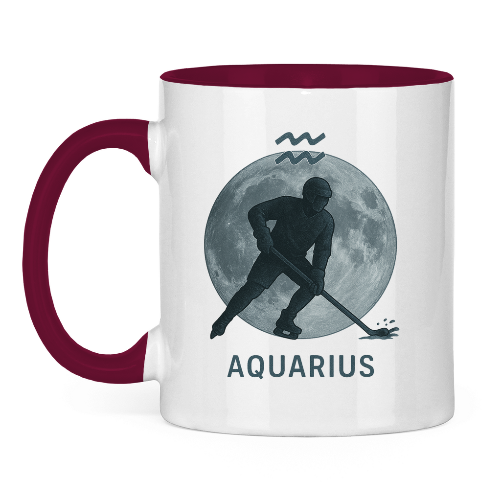 Tasse zweifarbig STERNZEICHEN AQUARIUS / WASSERMANN