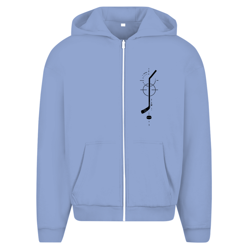 Oversize Zipper HOCKEYSTICK MODERN (front&back)