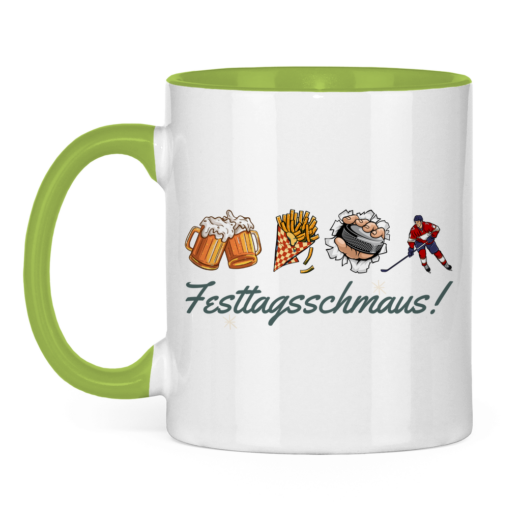 Tasse zweifarbig FESTTAGSSCHMAUS