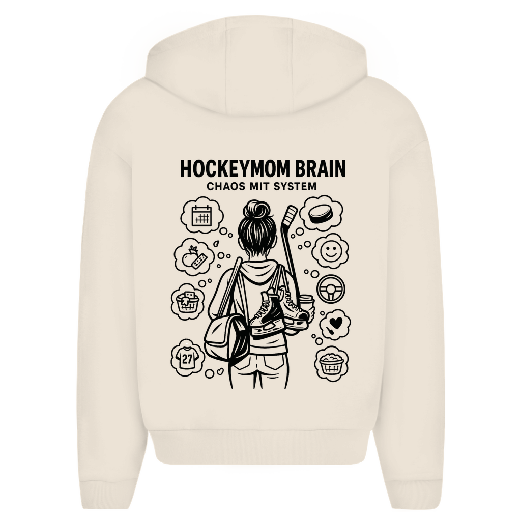 Oversize Zipper HOCKEYMOM BRAIN (front&back)