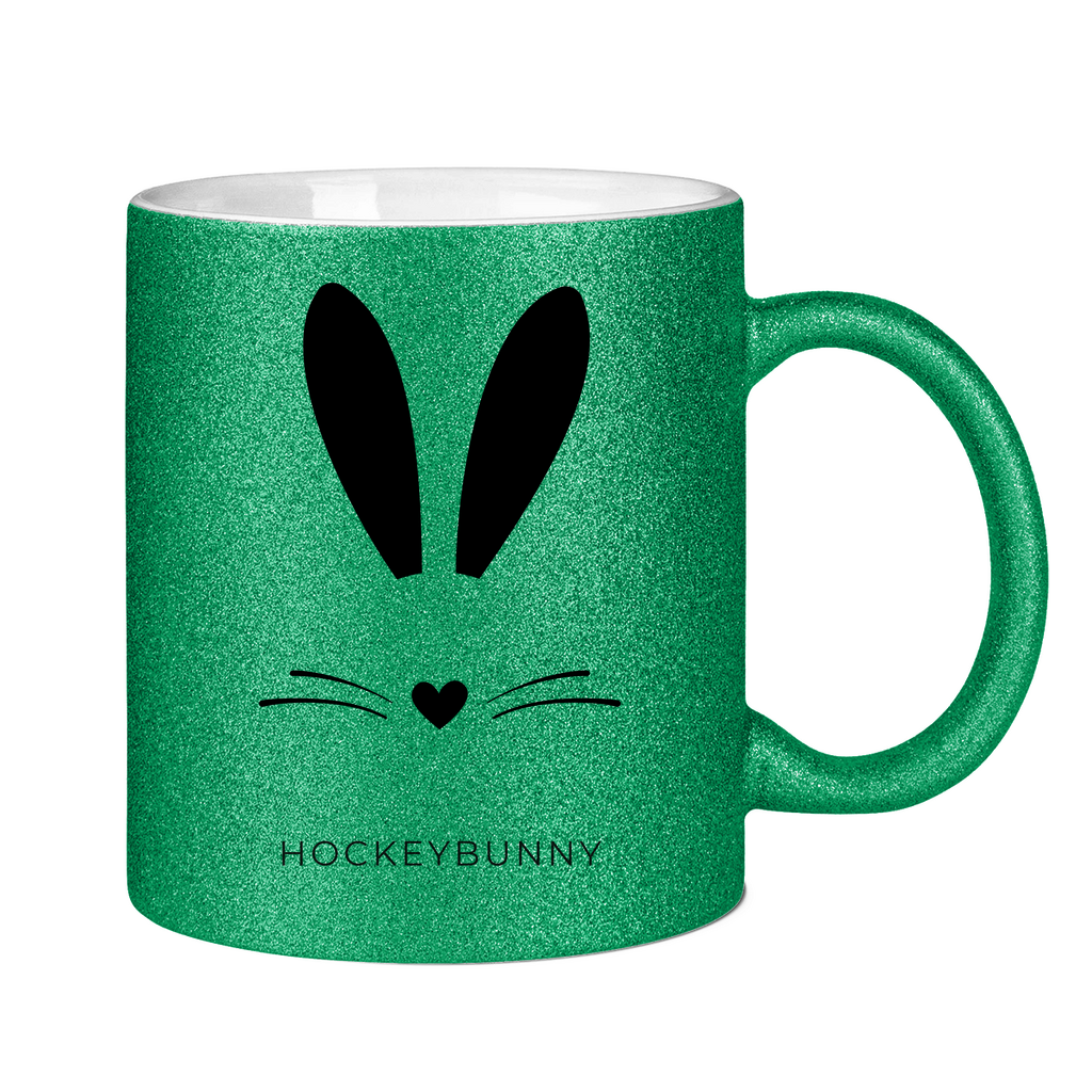 Glitzertasse HOCKEYBUNNY