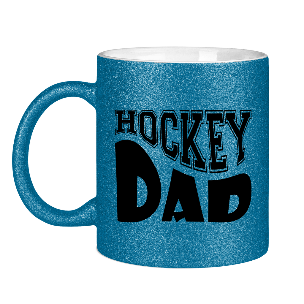 Glitzertasse HOCKEYDAD WAVE