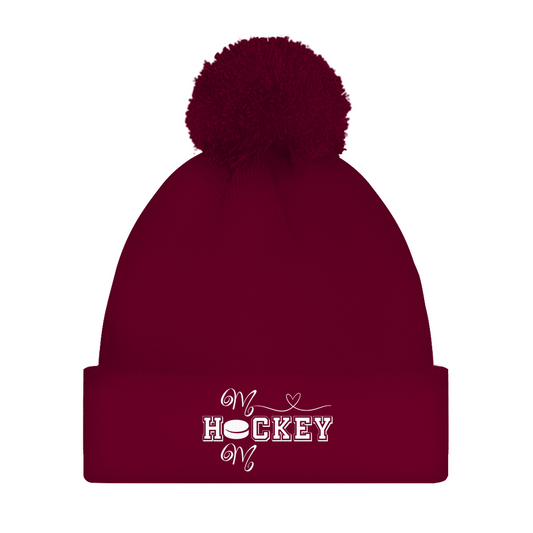 Bommelmütze HOCKEY MOM HEART