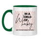 Tasse zweifarbig WORLD OF HOCKEY - MOM