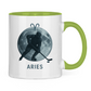 Tasse zweifarbig STERNZEICHEN ARIES / WIDDER
