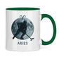 Tasse zweifarbig STERNZEICHEN ARIES / WIDDER