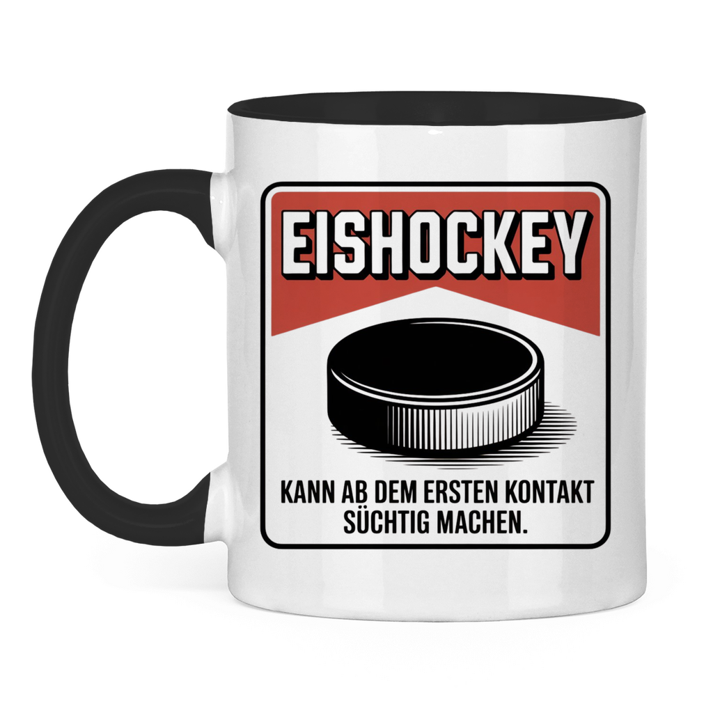 Tasse zweifarbig  EISHOCKEY ZIGARETTENSCHACHTEL