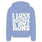 Oversize Zipper I LOVE HOCKEY & HOT MOMS (back)