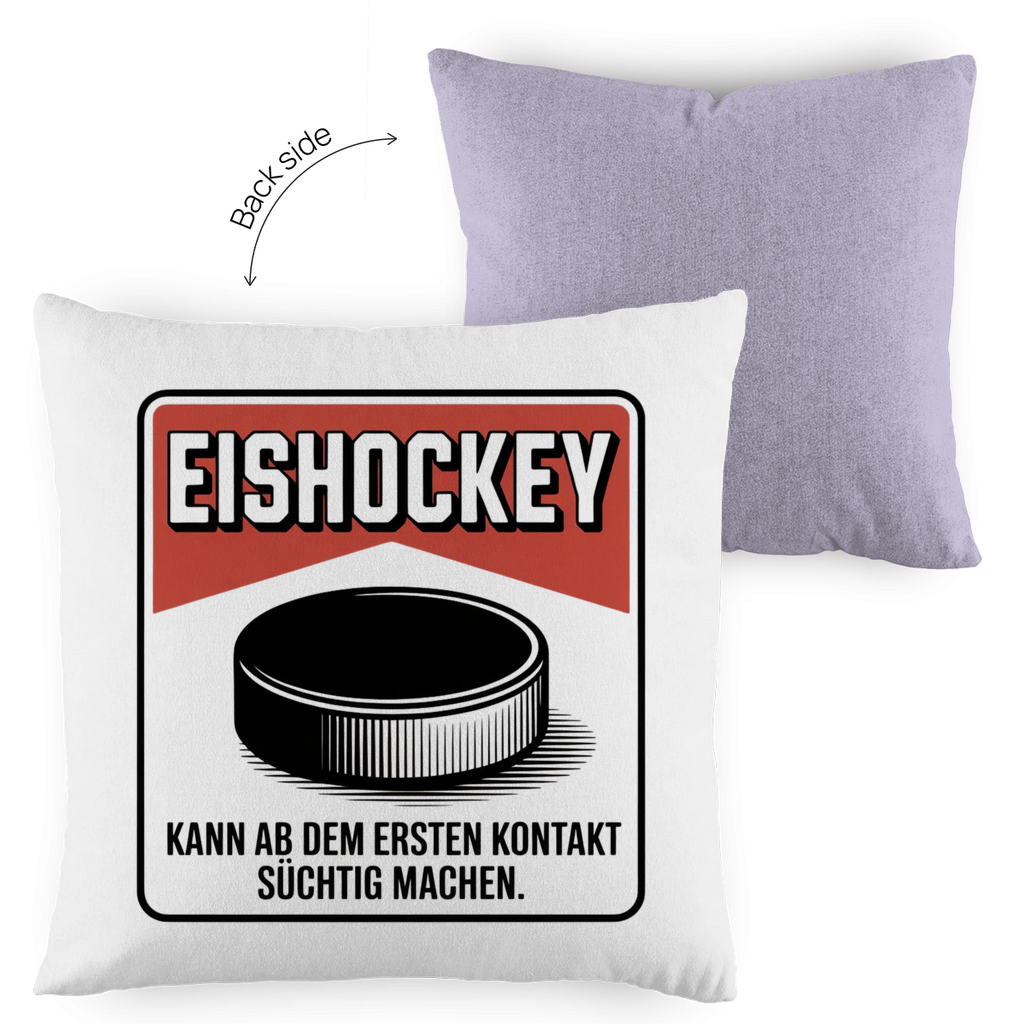 Kopfkissen zweifarbig  EISHOCKEY ZIGARETTENSCHACHTEL