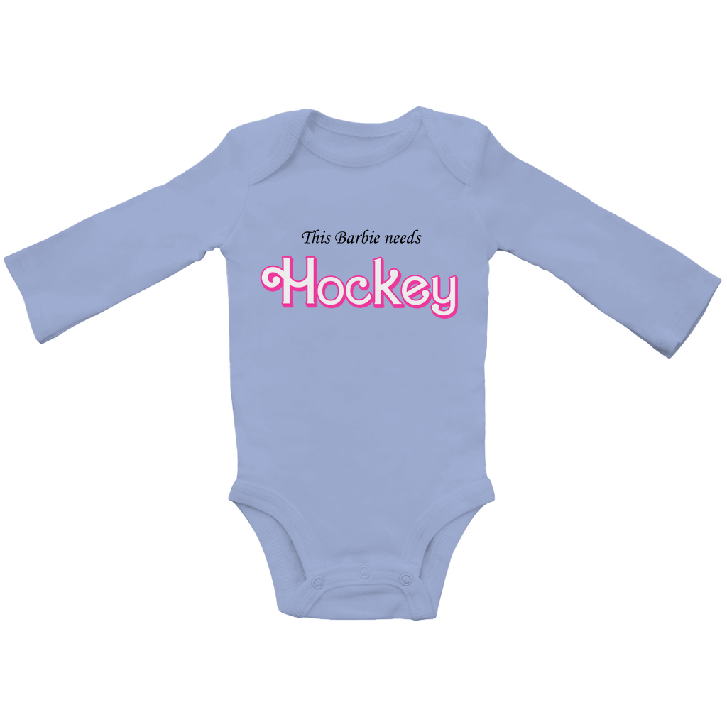 Babybody Langarm BARBIE NEEDS HOCKEY