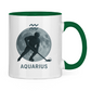 Tasse zweifarbig STERNZEICHEN AQUARIUS / WASSERMANN