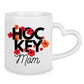 Tasse mit Herzhenkel HOCKEY MOM FLOWERS