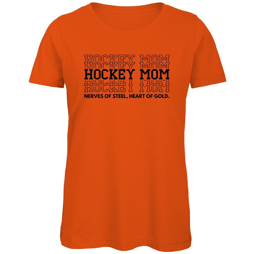 Ladies T-Shirt HOCKEYMOM NERVES & HEART