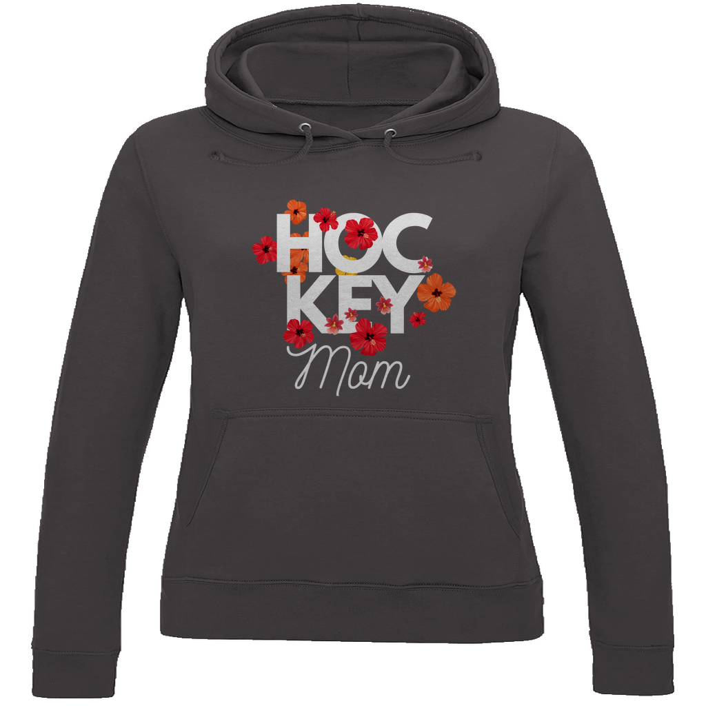Ladies Hoodie HOCKEYMOM FLOWERS