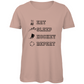 Ladies T-Shirt EAT, SLEEP REPEAT