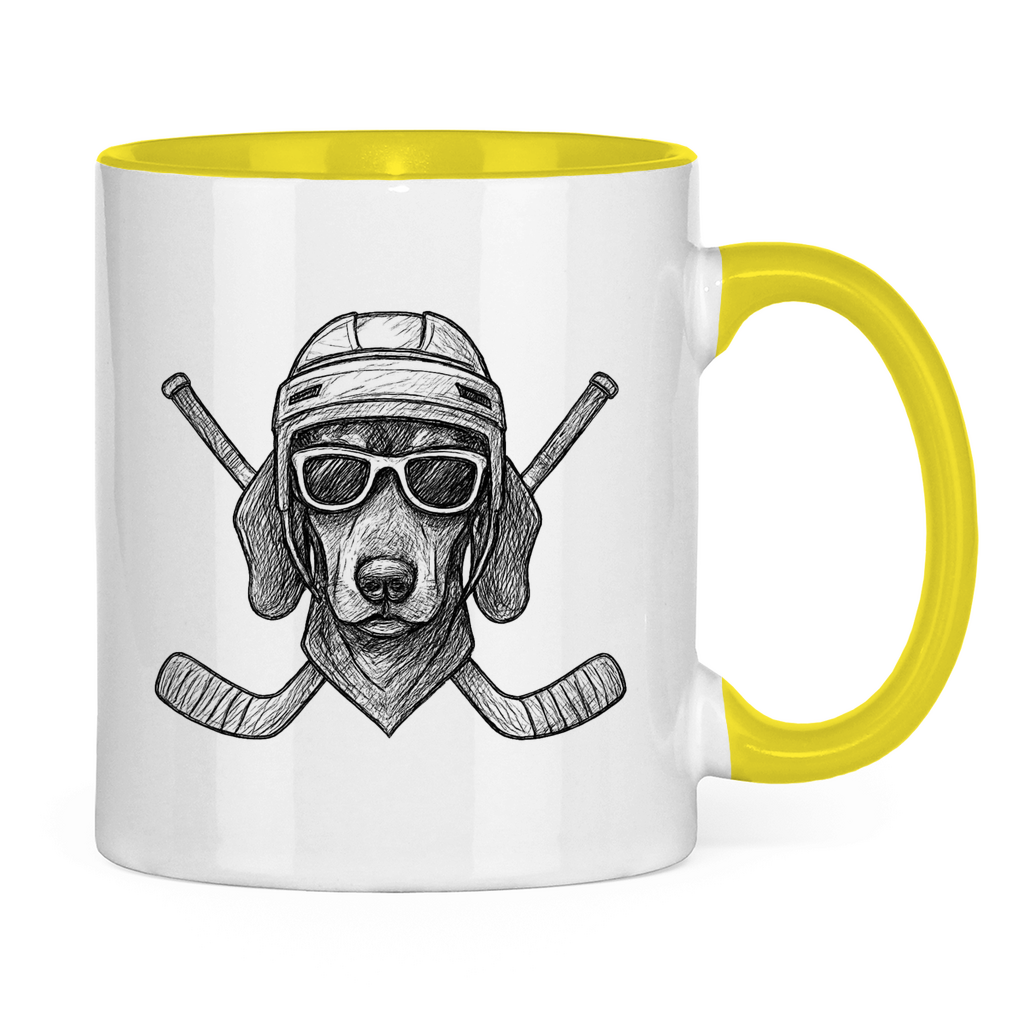 Tasse zweifarbig COOL HOCKEYDOG