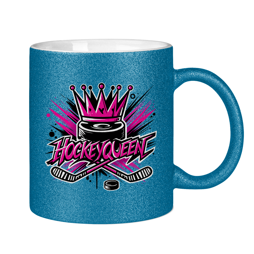 Glitzertasse HOCKEYQUEEN