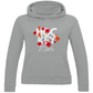 Ladies Hoodie HOCKEYMOM FLOWERS