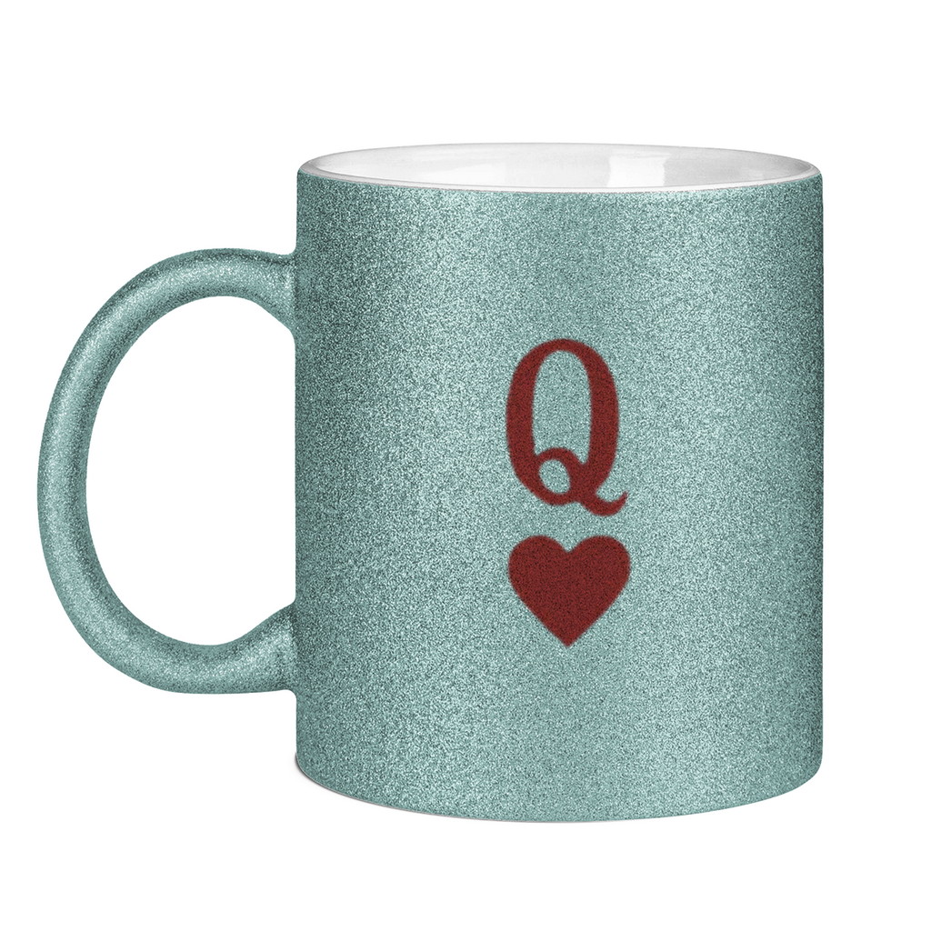 Glitzertasse HOCKEY HERZKÖNIGIN