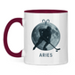 Tasse zweifarbig STERNZEICHEN ARIES / WIDDER
