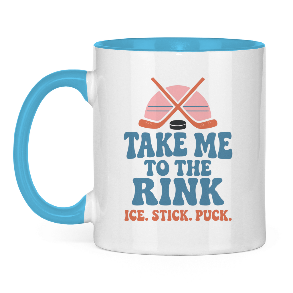 Tasse zweifarbig TAKE ME TO THE RINK