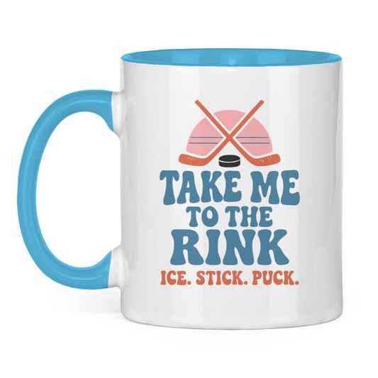 Tasse zweifarbig TAKE ME TO THE RINK