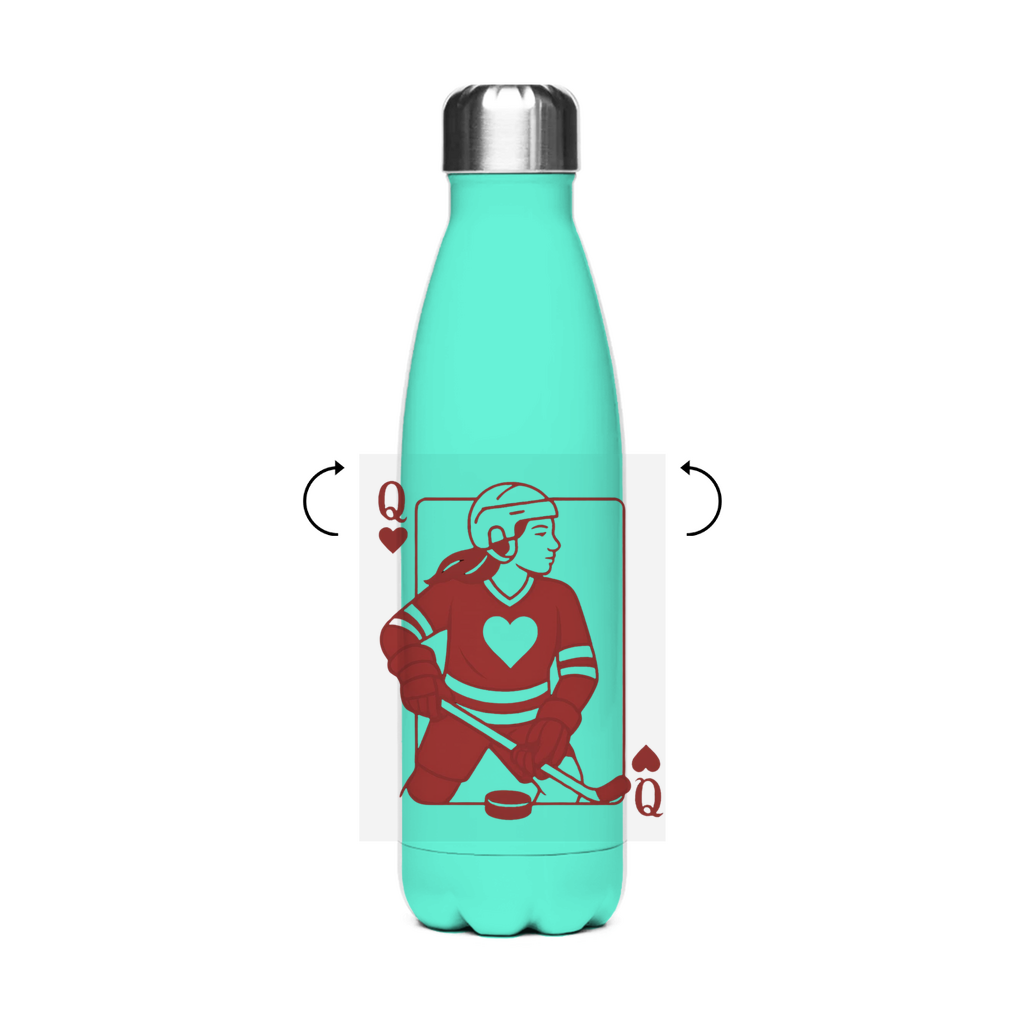 Edelstahl-Thermoflasche HOCKEY HERZKÖNIGIN