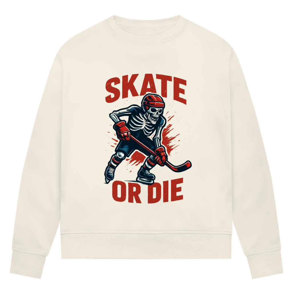 Ladies Sweatshirt HALLOWEEN SKATE OR DIE