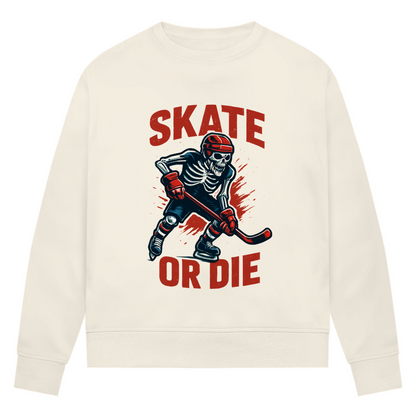 Ladies Sweatshirt HALLOWEEN SKATE OR DIE