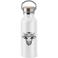 Edelstahl-Trinkflasche mit Bambusdeckel HOCKEYKUH