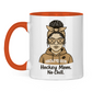 Tasse zweifarbig HOCKEY MOM - NO CHILL